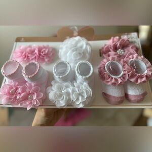 6pc Headwrap & Sock Set